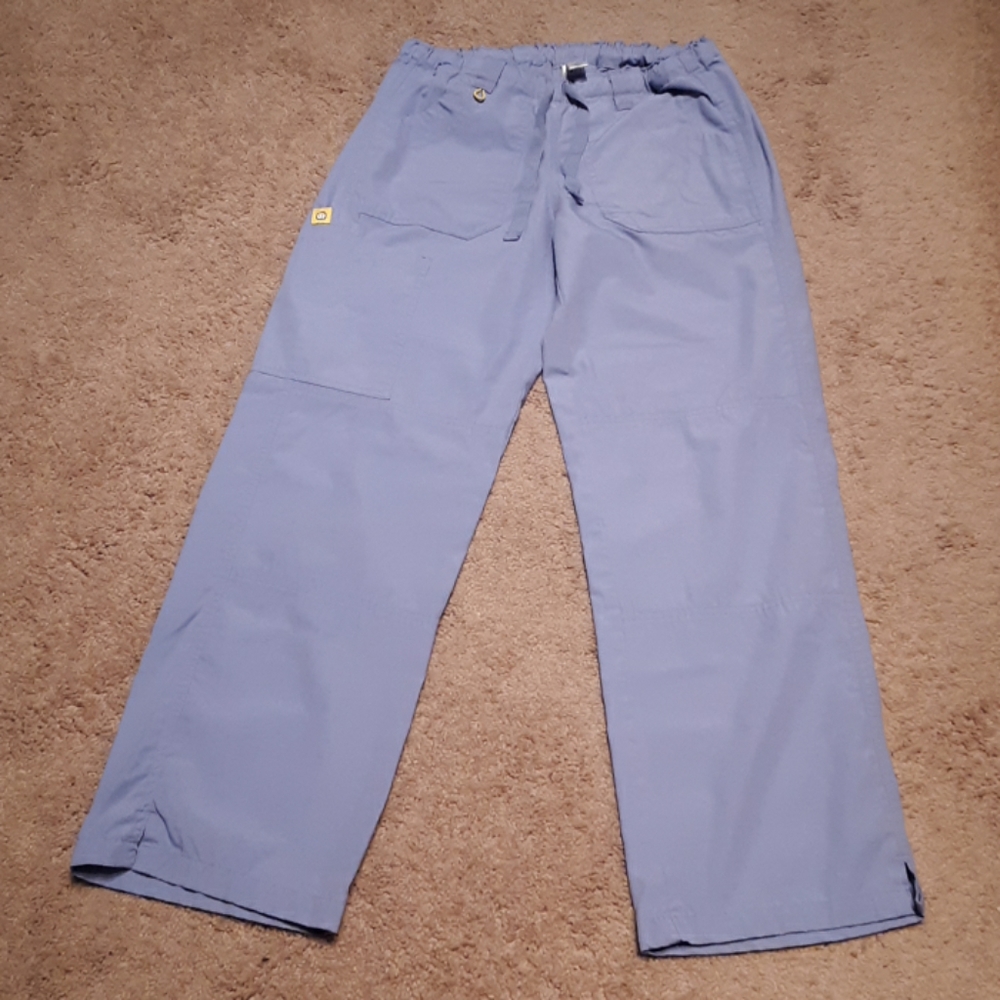 Womens small light blue scrub pants